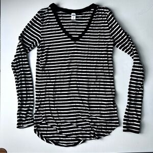 OLD NAVY LUXE WOMEN'S STRIPED KNIT TOP SIZE XS